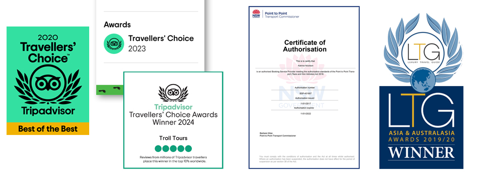 Troll Tours awards