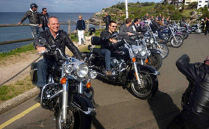 Group Harley tour, Manly Sydney Australia