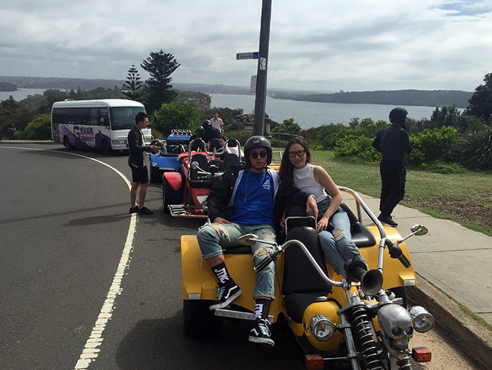 Harley trike tour Bondi Bloggers