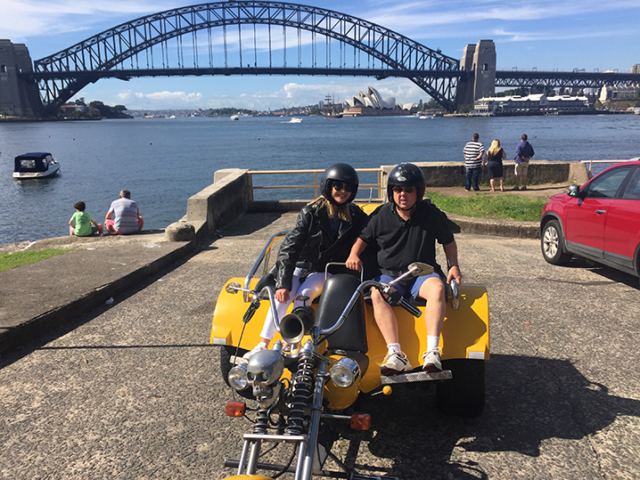 Harley trike ride 3 Bridges Sydney