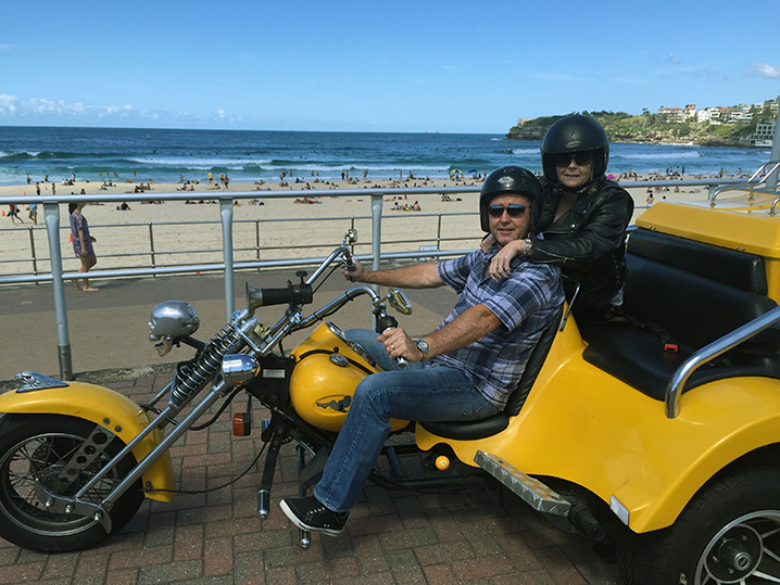 Harley trike tour Bondi Sydney
