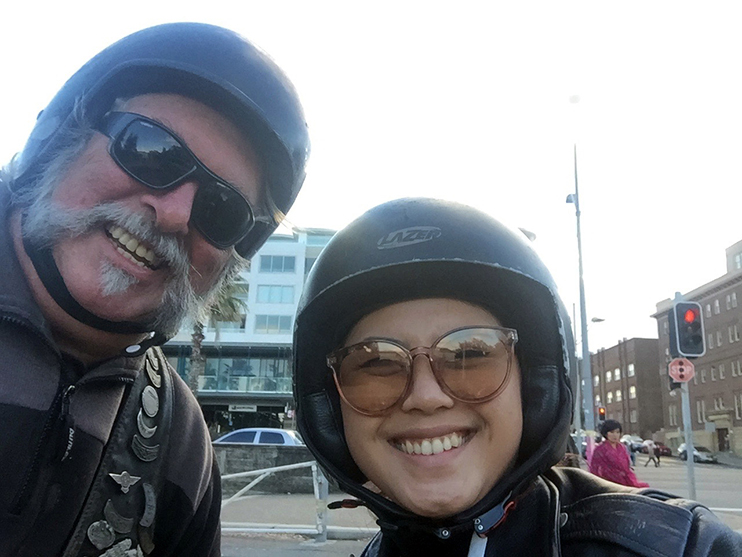 Harley ride 'Her World magazine' Bondi