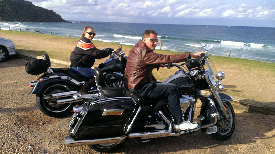 Harley ride Palm Beach, Sydney