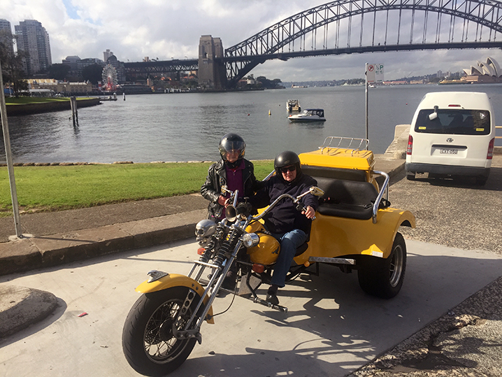 Eightieth birthday present trike ride