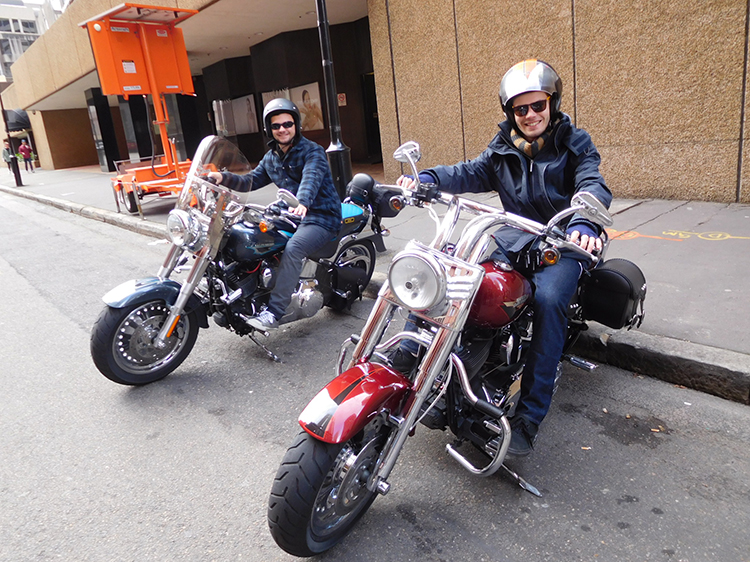 Harley ride Gladesville Bridge, Sydney