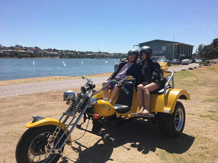 trike ride over 3 Bridges