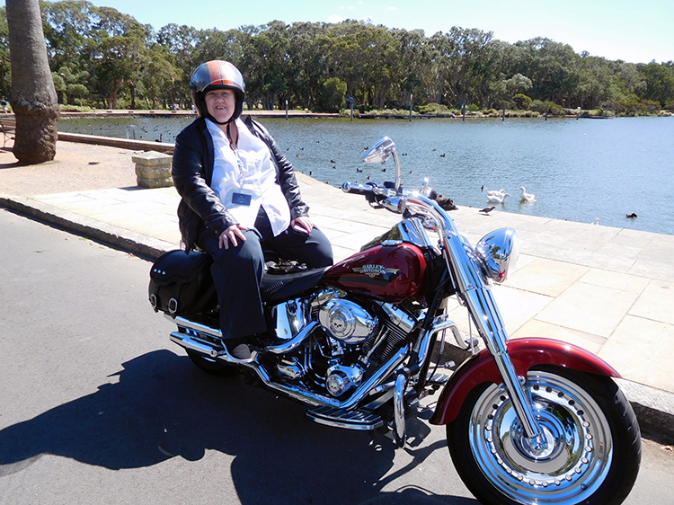 Harley ride around Bondi Centennial Park Sydney