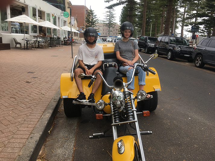 trike ride Australia Day Manly