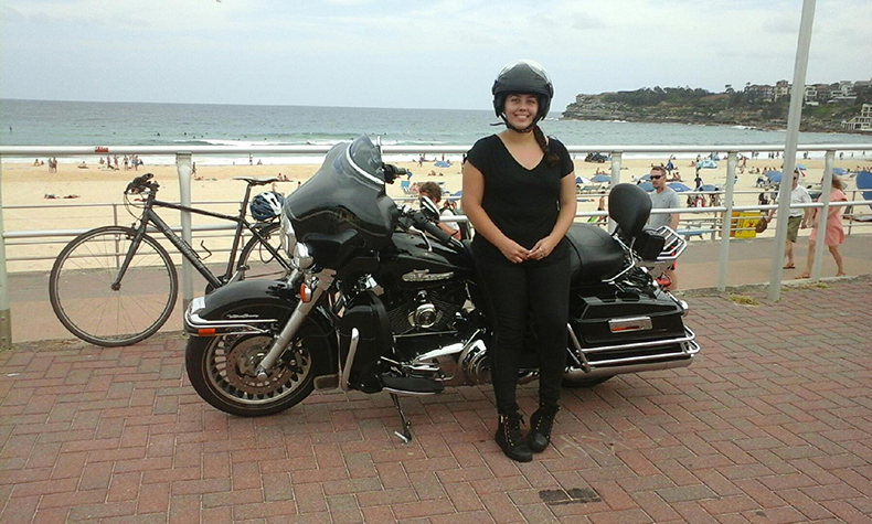 Harley ride Bondi Beach Sydney