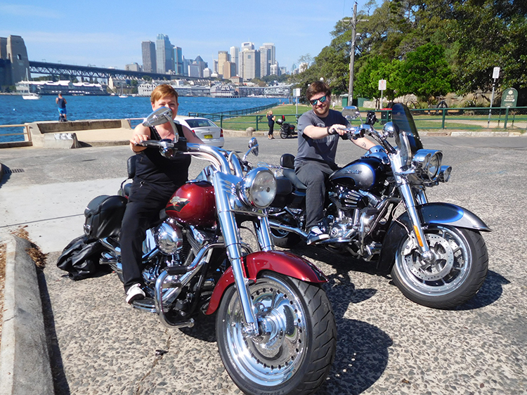 Harley ride around Sydney