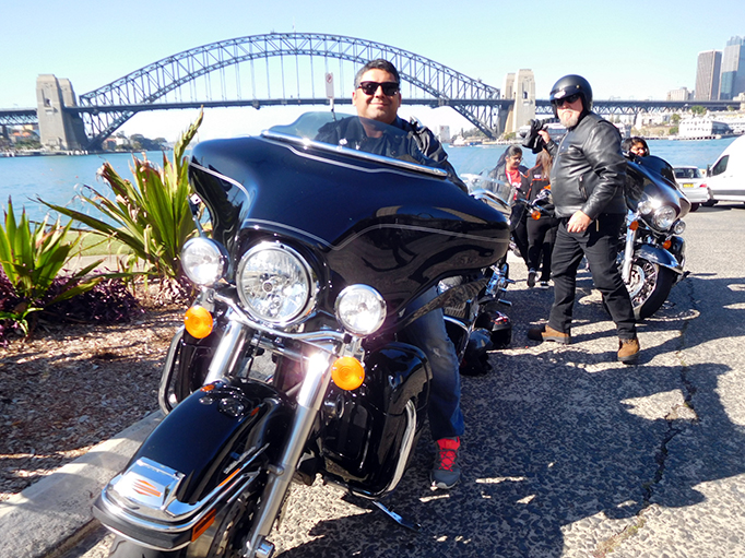 Harley ride to see the Sydney sights