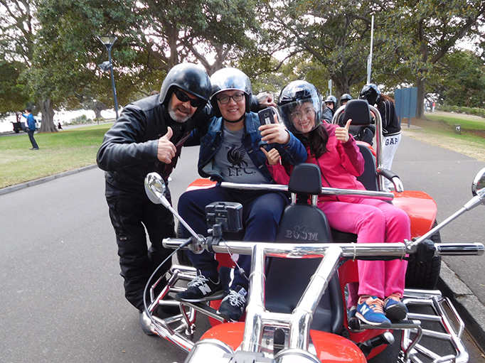 Harley tour Mrs Macquaries Chair Sydney