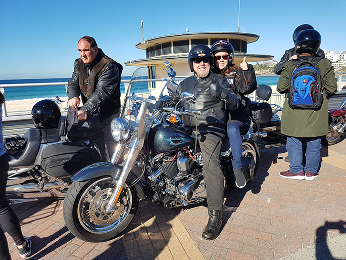 Harley tour Bondi Beach Sydney