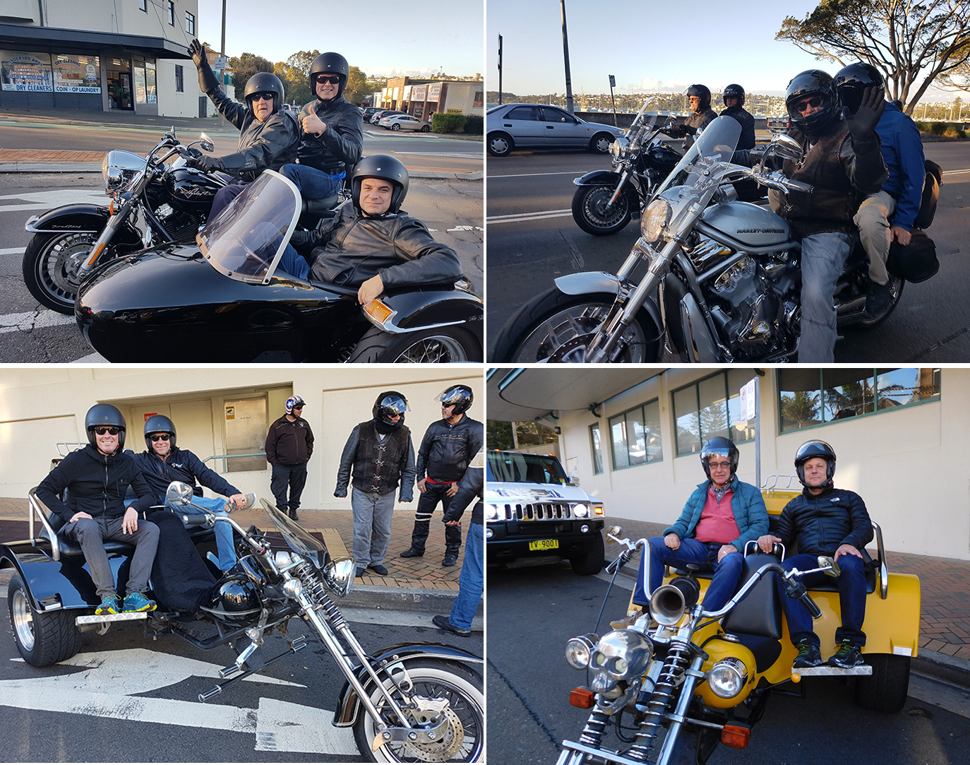 Harley, trike, sidecar tour Bondi to Bridge Climb Sydney