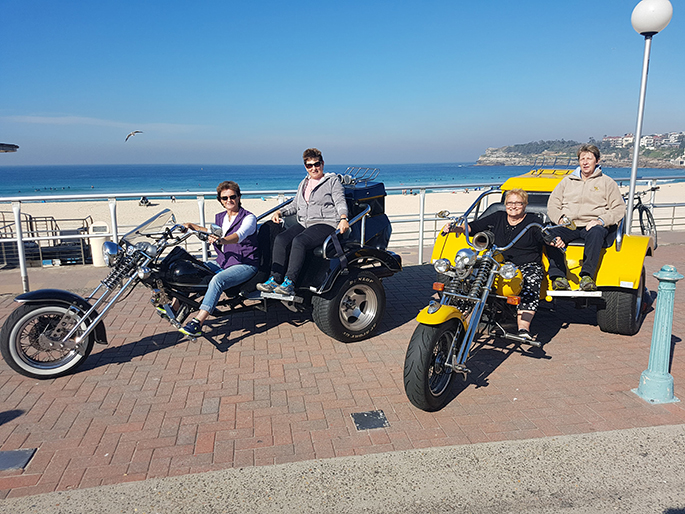 trike tour Sydney girls weekend away