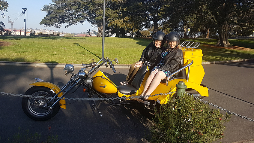 sisters pre-hens party trike tour around Sydney