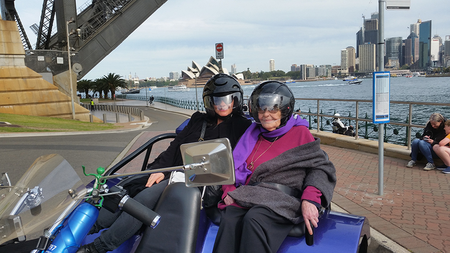 thrillseeker trike tour for 84th birthday