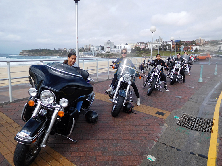 Harley ride Bondi Beach Sydney