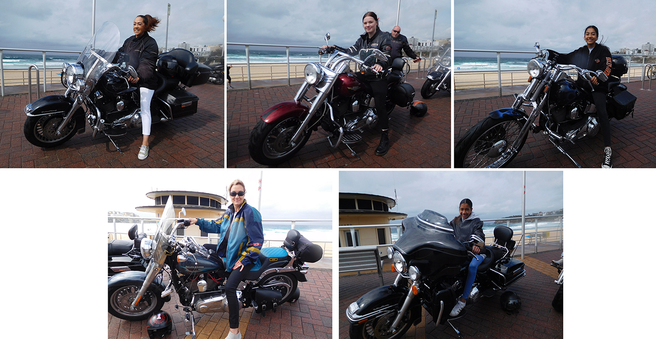 Harley ride Bondi Beach Sydney