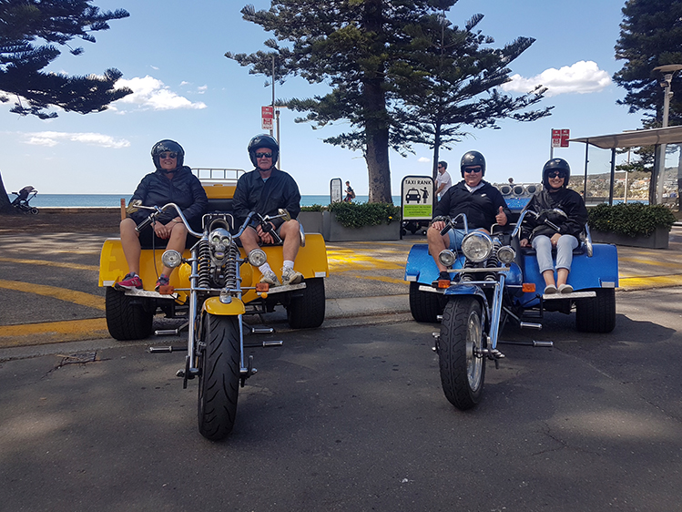 trike tour Manly to Bondi Beach Sydney