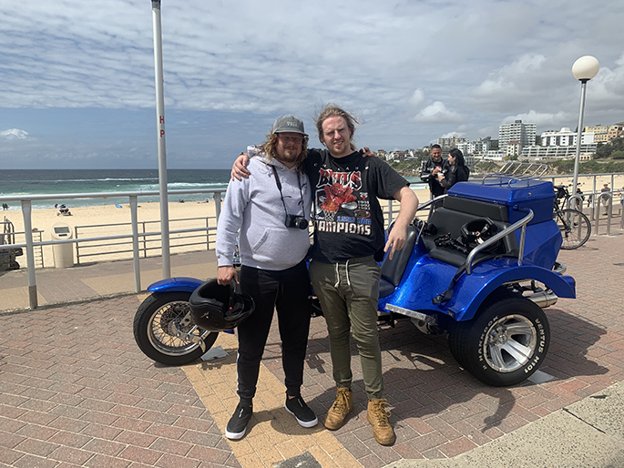 trike ride around Bondi Beach