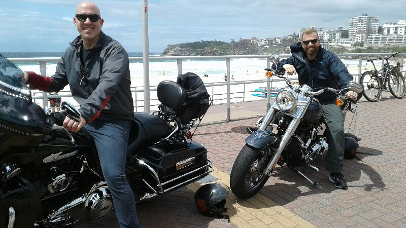 Harley ride Bondi Beach Sydney