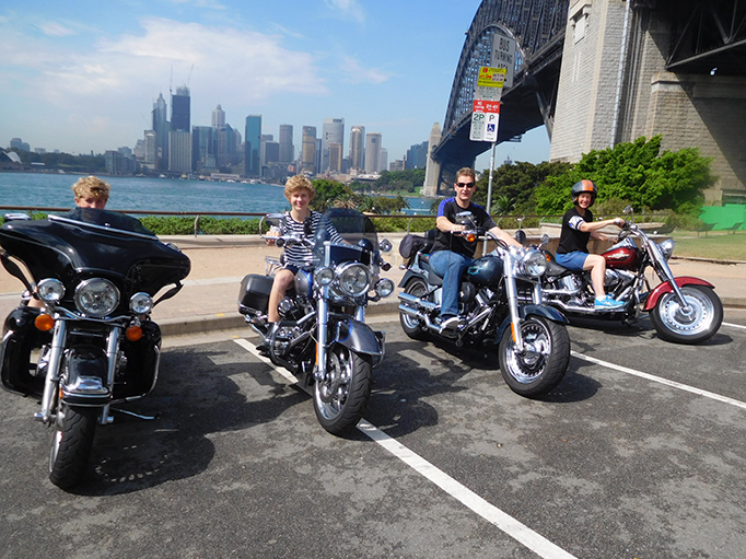 Manly Patrol Harley ride