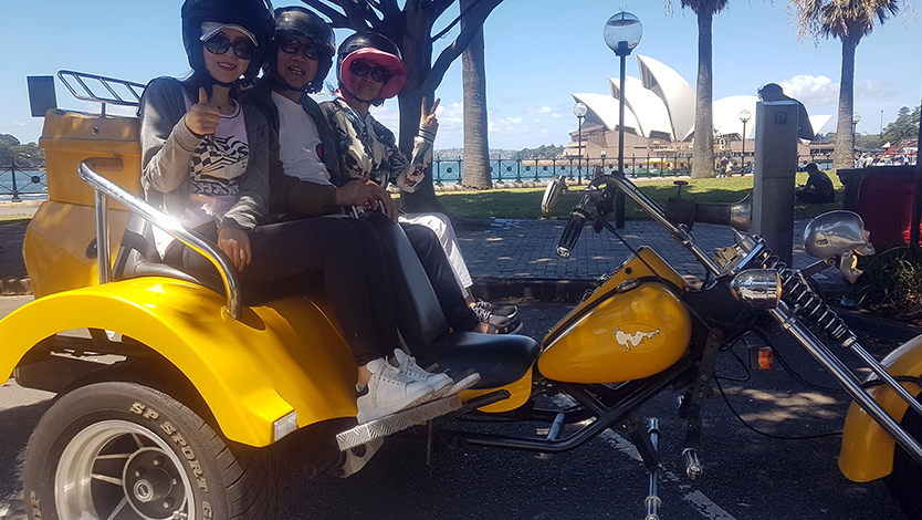 trike touring around Sydney
