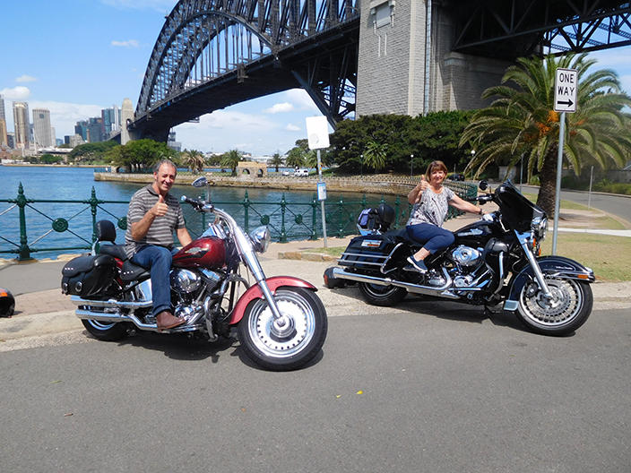 wedding anniversary Harley tour