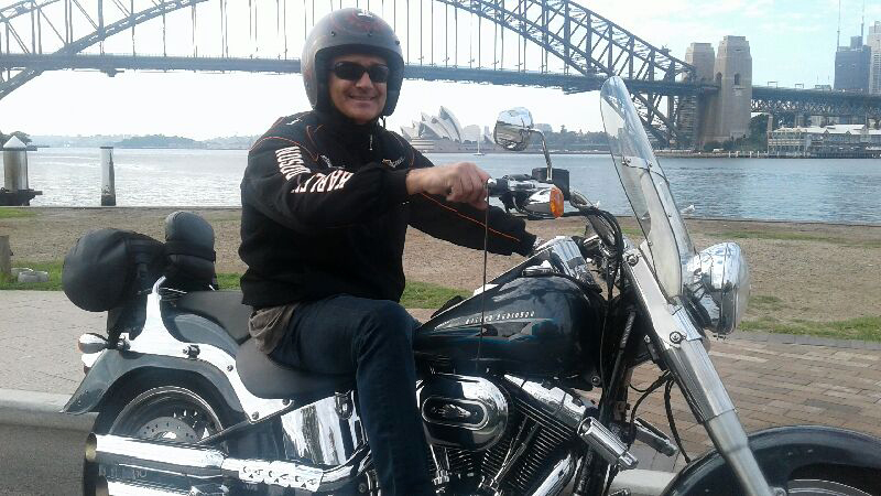 Harley ride around 3 Bridges