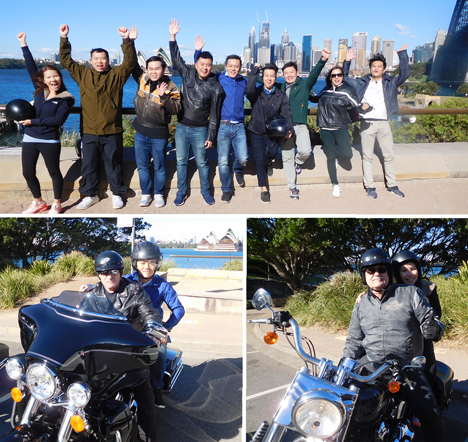 Harley ride Sydney sights