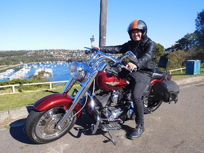 Harley ride around Middle Harbour