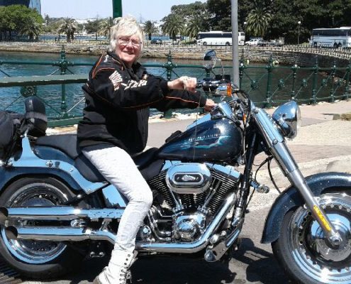 Harley ride across 3 Bridges