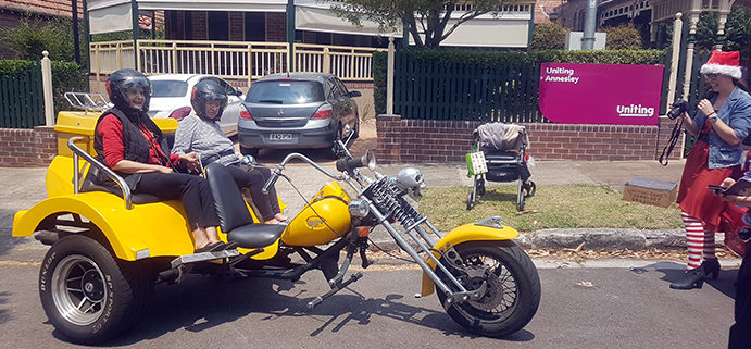 elderly passengers trike rides