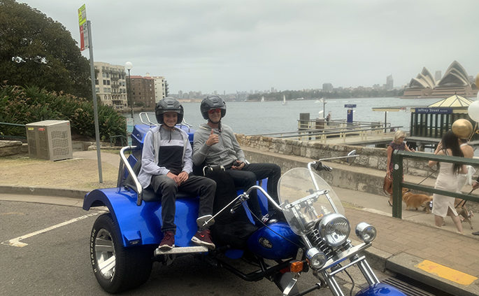 Christmas present trike tour Sydney