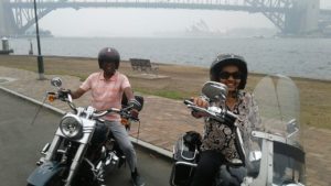 Harley tour through Sydney Australia