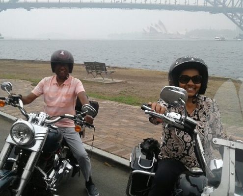 Harley tour through Sydney Australia