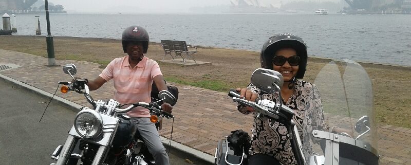 Harley tour through Sydney Australia