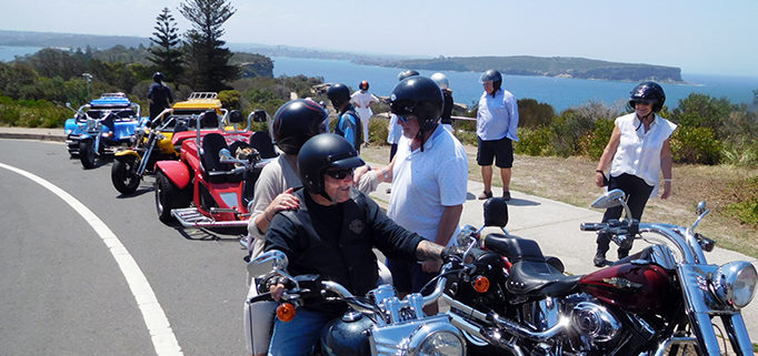 Harley and trike Sydney tour