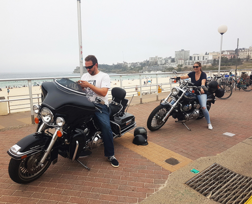 Bondi Beach Harley tour, Sydney