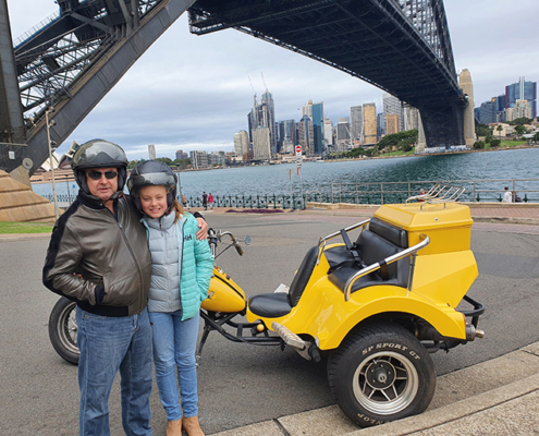 surprise 60th trike ride surprise 60th trike ride over the Sydney Harbour Bridge