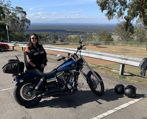 Harley tour lower Blue Mountains, Sydney