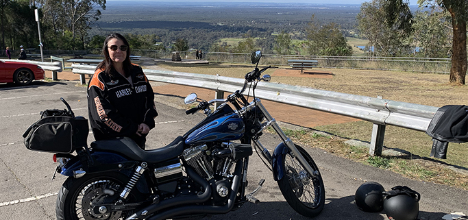 Harley tour lower Blue Mountains, Sydney