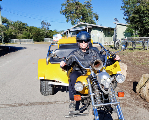 trike transfer to Q Station Manly, Sydney