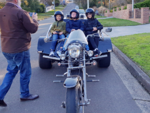 Surprise 11th birthday trike ride, Sydney