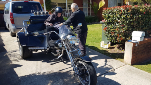 Aged disability trike ride, Sydney