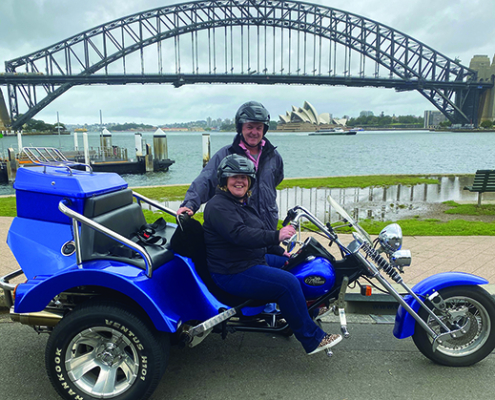 North Shore Skimmer trike tour transfer, Sydney