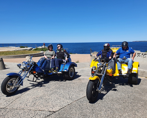 surprise birthday present of a trike tour. In Sydney Australia.