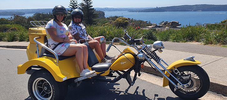 birthday surprise trike ride, Sydney