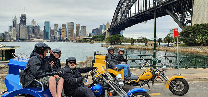 trike 3 bridges ride, Sydney